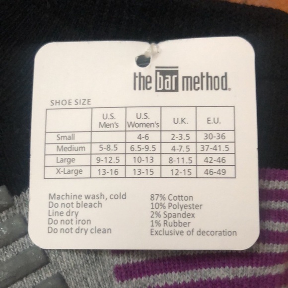 purple stripe grip socks - Picture 2 of 2